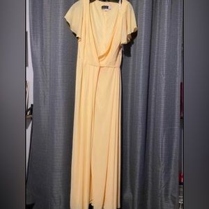 Beautiful Canary Yellow Bridesmaid dress